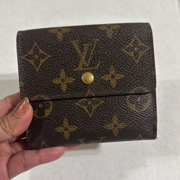 Louis Vuitton Trifold Monogram Brown Wallet Vintage Authentic - Picture 10 of 15